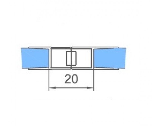 MS 608-3 - MS 608-6, Magnet in schwarz, L = 250 cm für 10 mm Glas